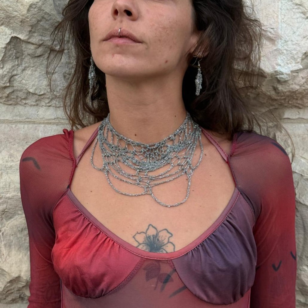 Aranha Mesh Necklace