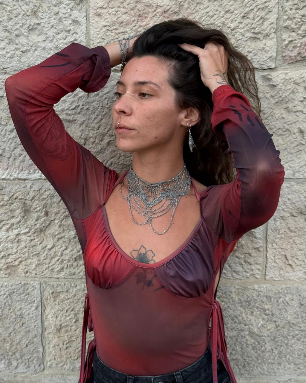 Aranha Mesh Necklace